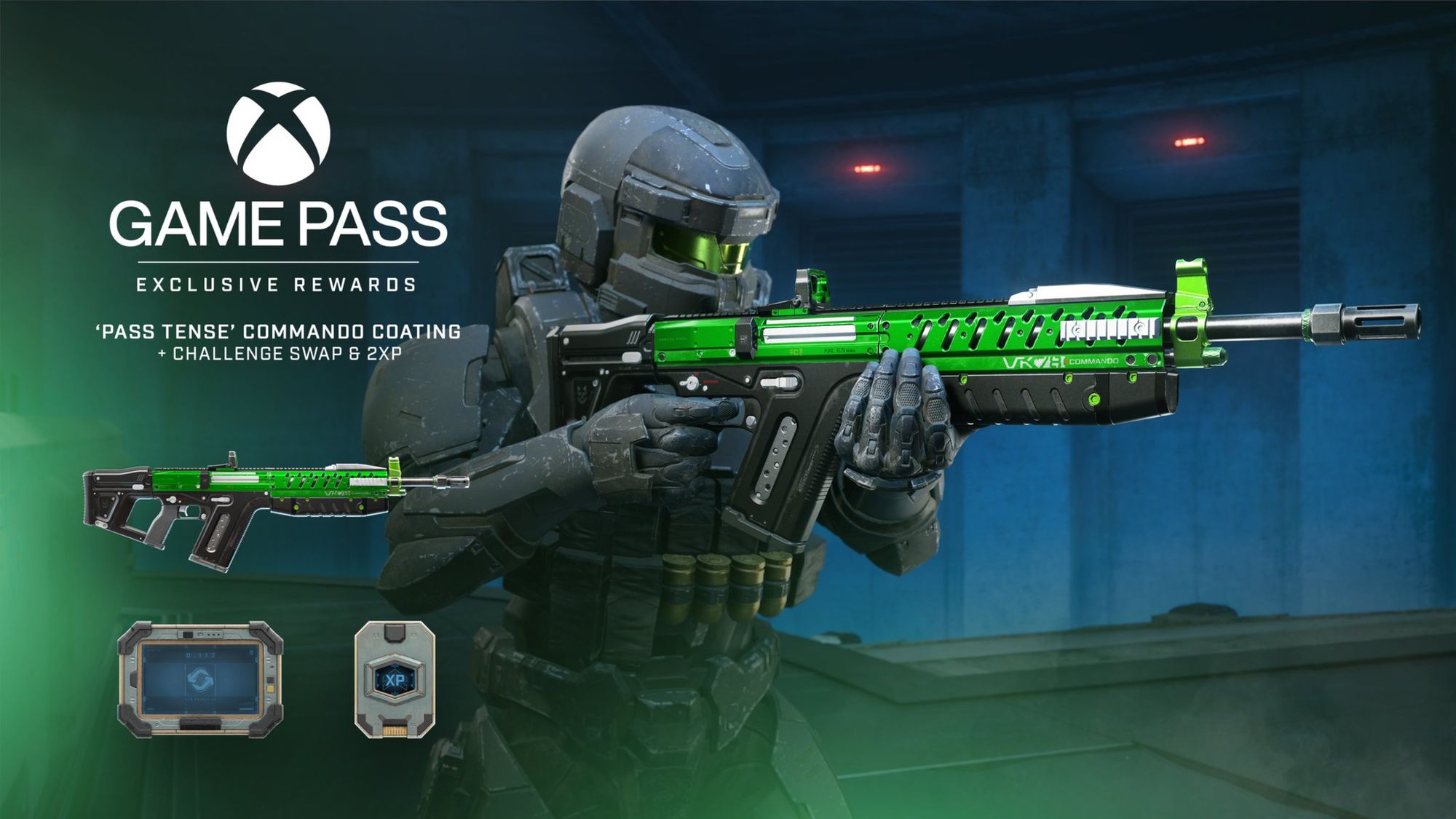 Game Pass Ultimate Août Avantage Halo Infinite: Skin Pass Tense Fusil Commando MK78