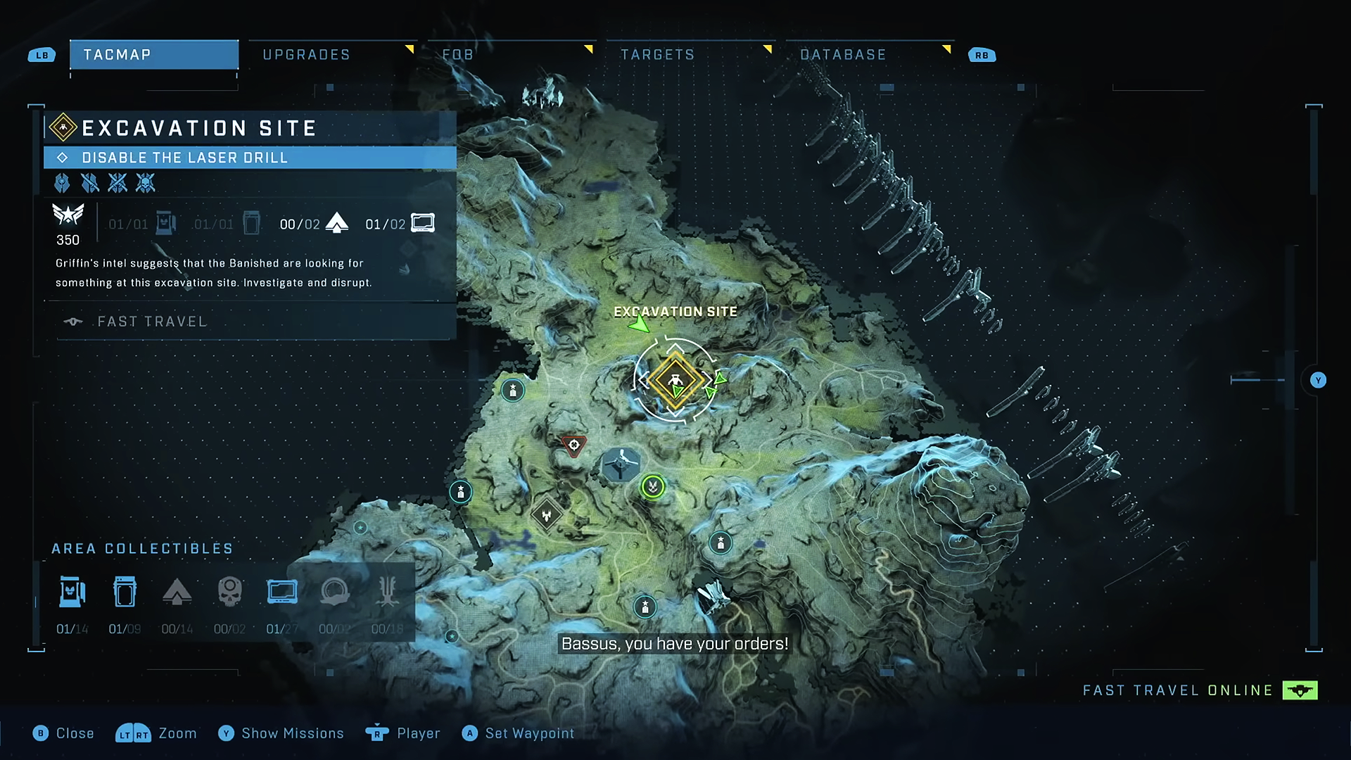 Halo Infinite Co-op Tactical Map