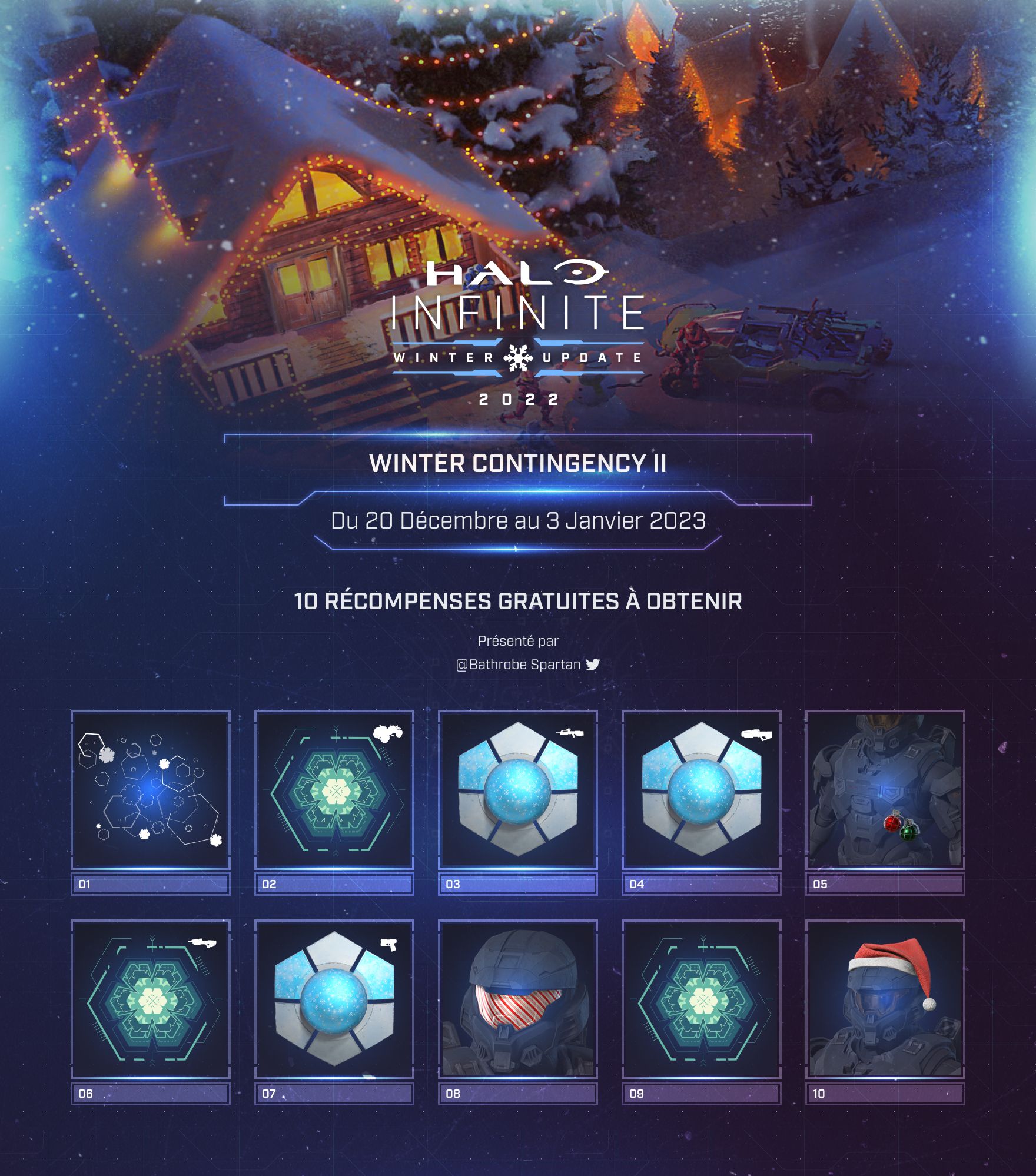 Halo Infinite Évènement Winter Contingency II Récompenses gratuites